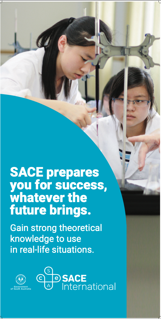 SACE prepares you for success, whatever the future brings